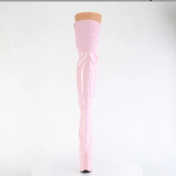 Pleaser Pink Over-the-Knee Boots - Picture 5 of 9